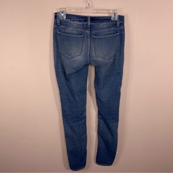 SIZE 1 NO BOUNDARIES BLUE JUNIORS SKINNY JEANS DISTRESSED STRETCH - Picture 4 of 11